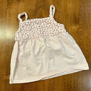 Carter's Pink Floral Crochet Camisole